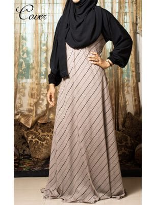 stripe abaya