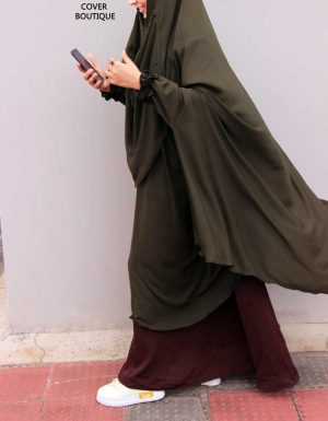 Niqab-Khimar Set (olive-coffee)