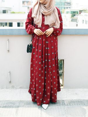 Sana Gown (maroon)