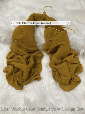 Crinckle Chiffon Hijab(ochre)