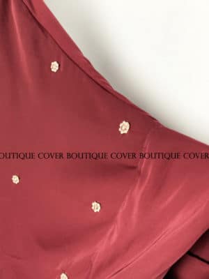 Batwing Shrug with Stone-Maroon