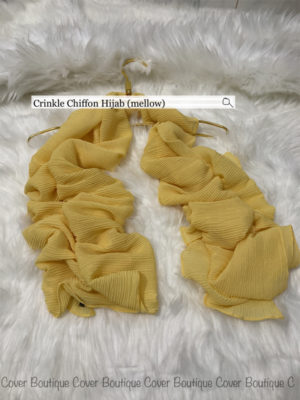 Crinckle Chiffon Hijab(mellow)