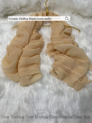 Crinckle Chiffon Hijab(corn stalk)
