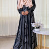 Nafia gown black stripe