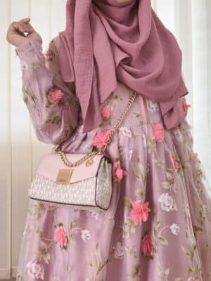 UMAIZA GOWN PINK FLORAL