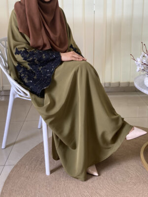 FARASHA ABAYA OLIVE