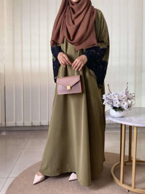 FARASHA ABAYA OLIVE