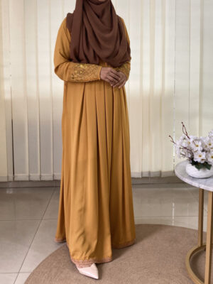 TAHMINA GOWN MUSTARD