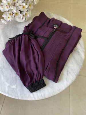 MARIA GOWN PLAIN PLUM COLOR