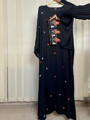 REGULAR KAFTAN ORANGE EMBROIDERY