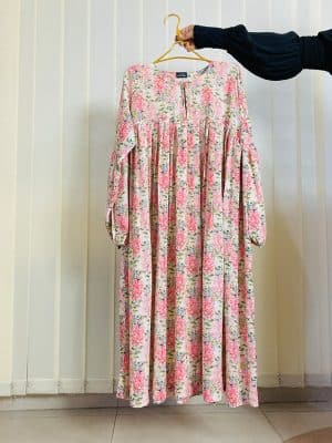 RAWA KURTI PINK FLORAL