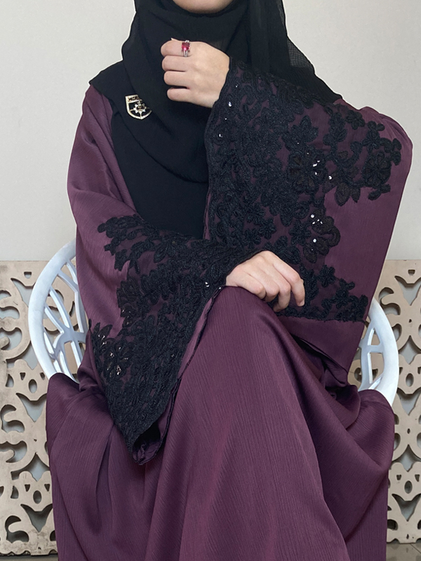 FARASHA ABAYA PLUM