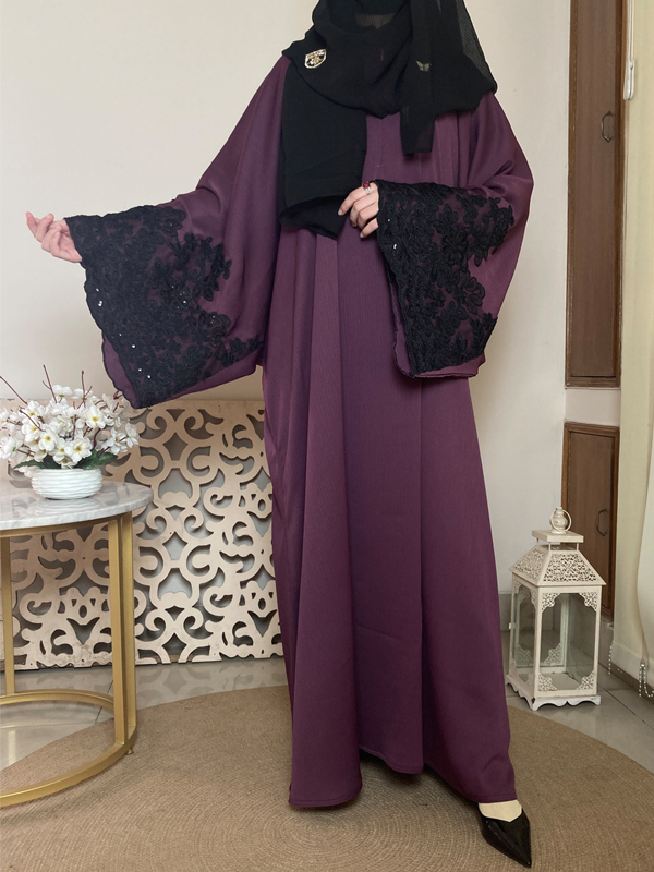 FARASHA ABAYA PLUM