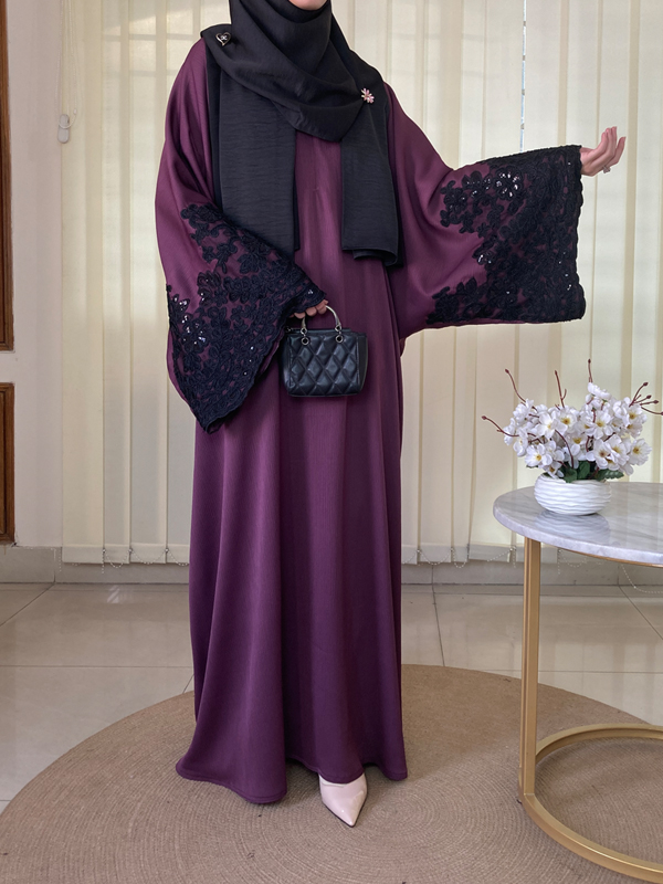 FARASHA ABAYA PLUM