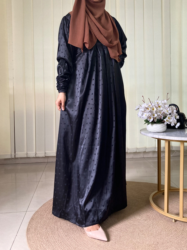 RAFIA GOWN BLACK