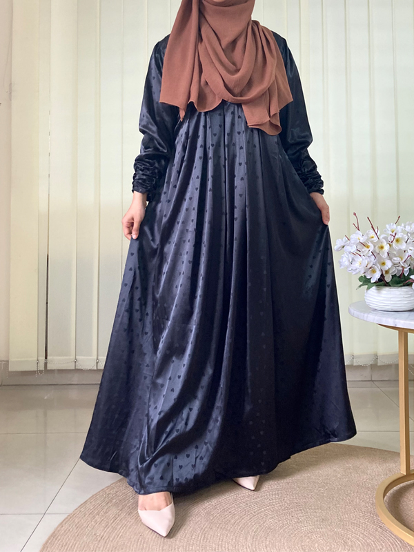 RAFIA GOWN BLACK