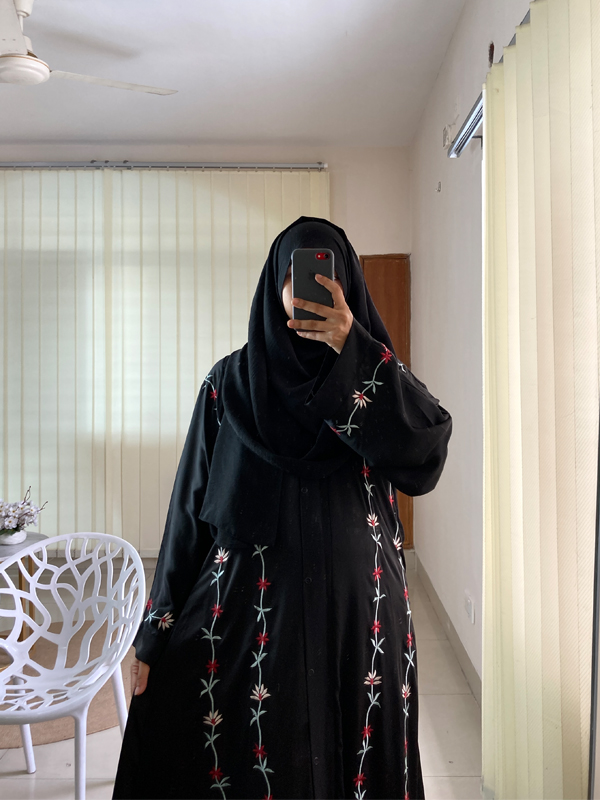 SHAZIYA BURKHA FLORAL EMBROIDERY