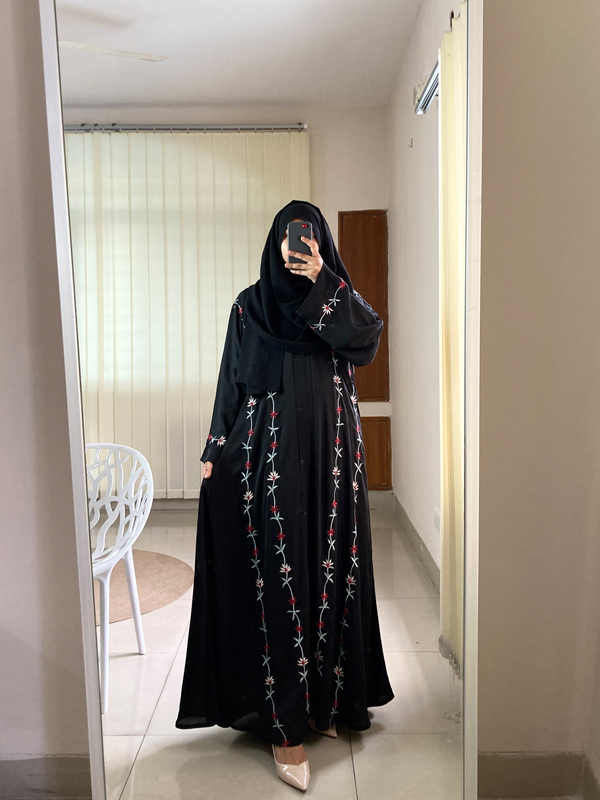 SHAZIYA BURKHA FLORAL EMBROIDERY