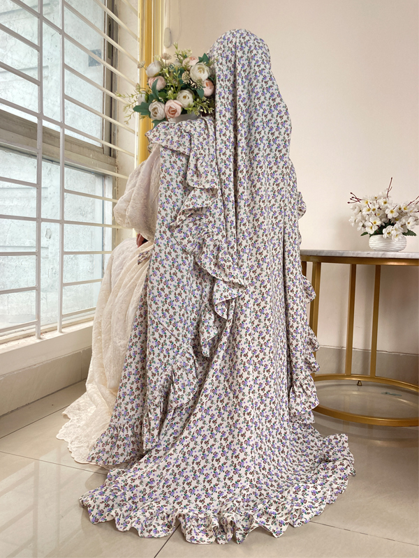 SALAH KHIMAR LAVENDER PRINT