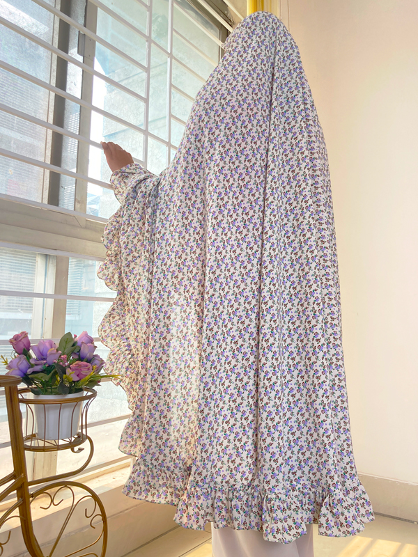 SALAH KHIMAR LAVENDER PRINT