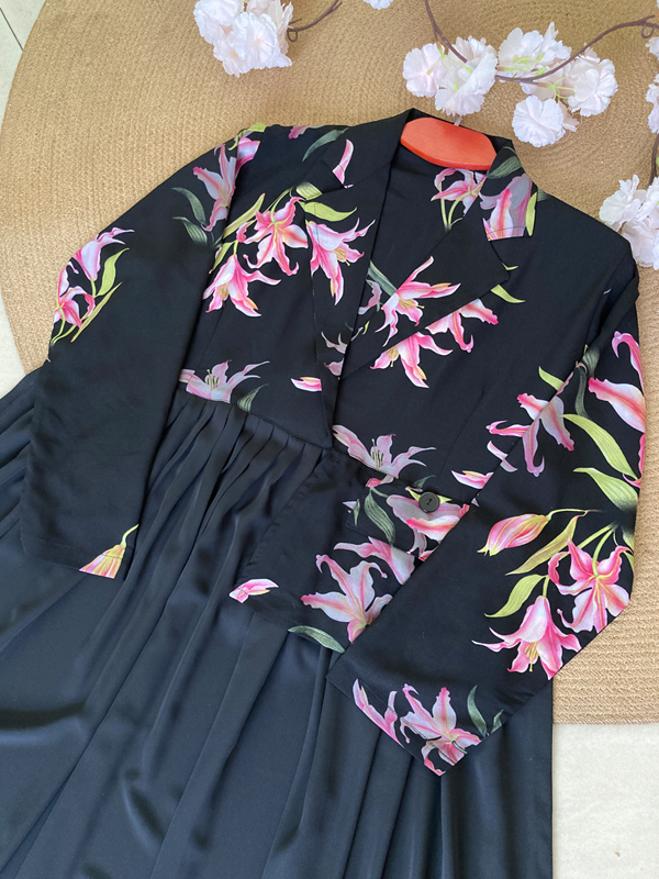 ALIA GOWN BLACK PINK
