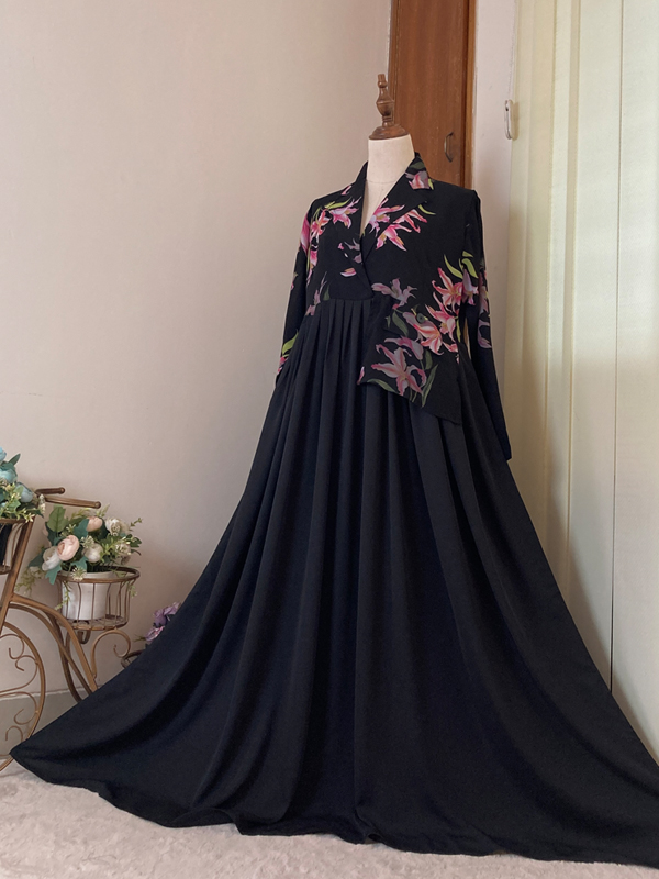 ALIA GOWN BLACK PINK