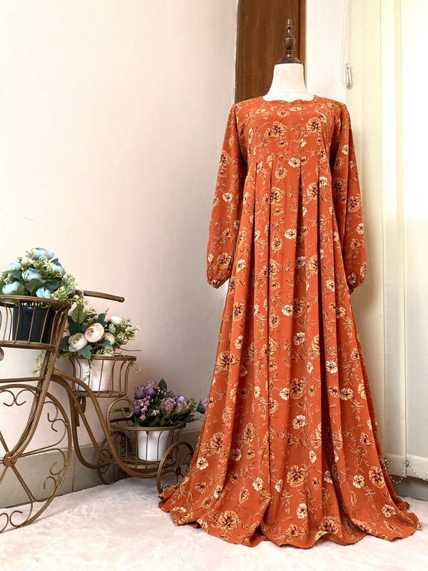 SANA GOWN BURNT ORANGE