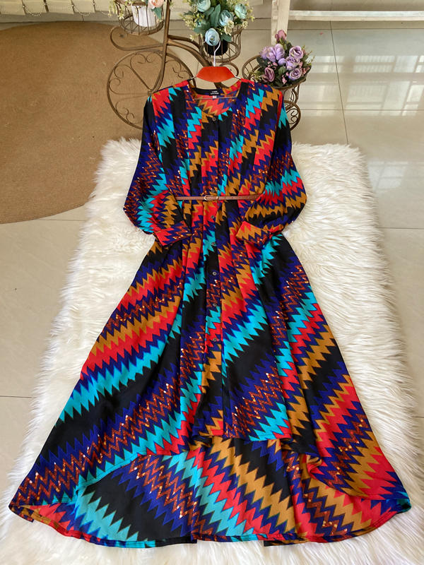 SAHARA TOP AND PALAZZO CHEVRON