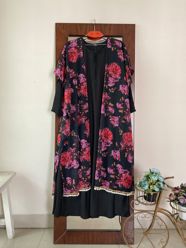 ZAHRA CAPE PINK FLORAL