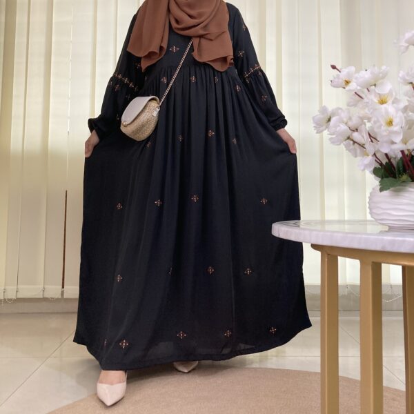 ZOYA GOWN ( COFFEE EMBROIDERY)