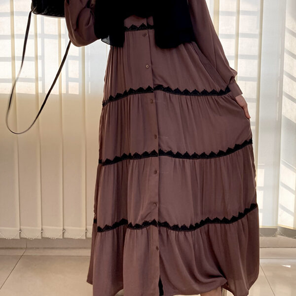 ARIBA GOWN CHESTNUT COLOUR