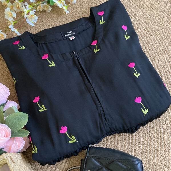 EFA GOWN TULIP EMBROIDERY