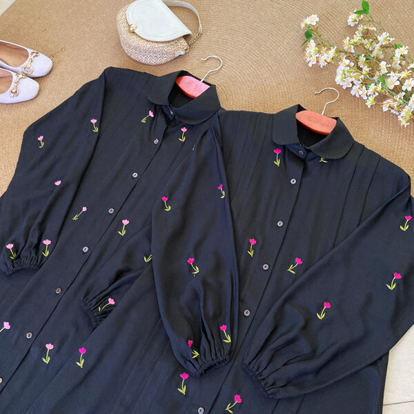 RASHNA ABAYA TULIP EMBROIDERY