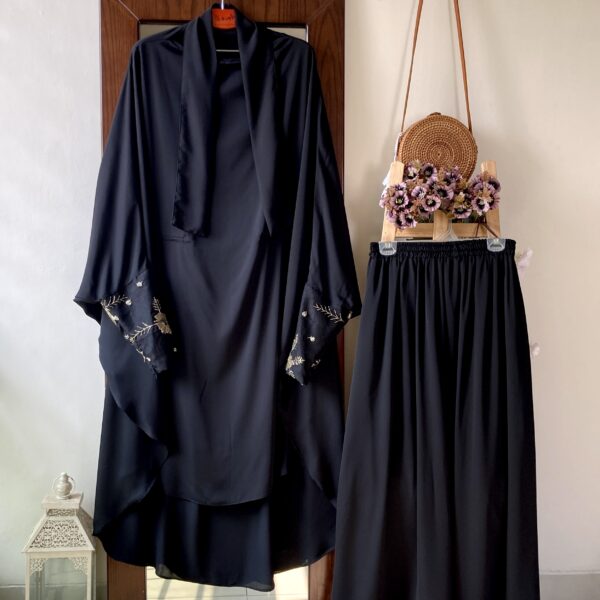 ZIPPER JILBAB EMBROIDERY