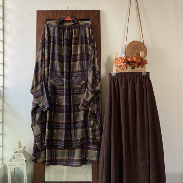 SAMANTHA JILBAB CHECKERED